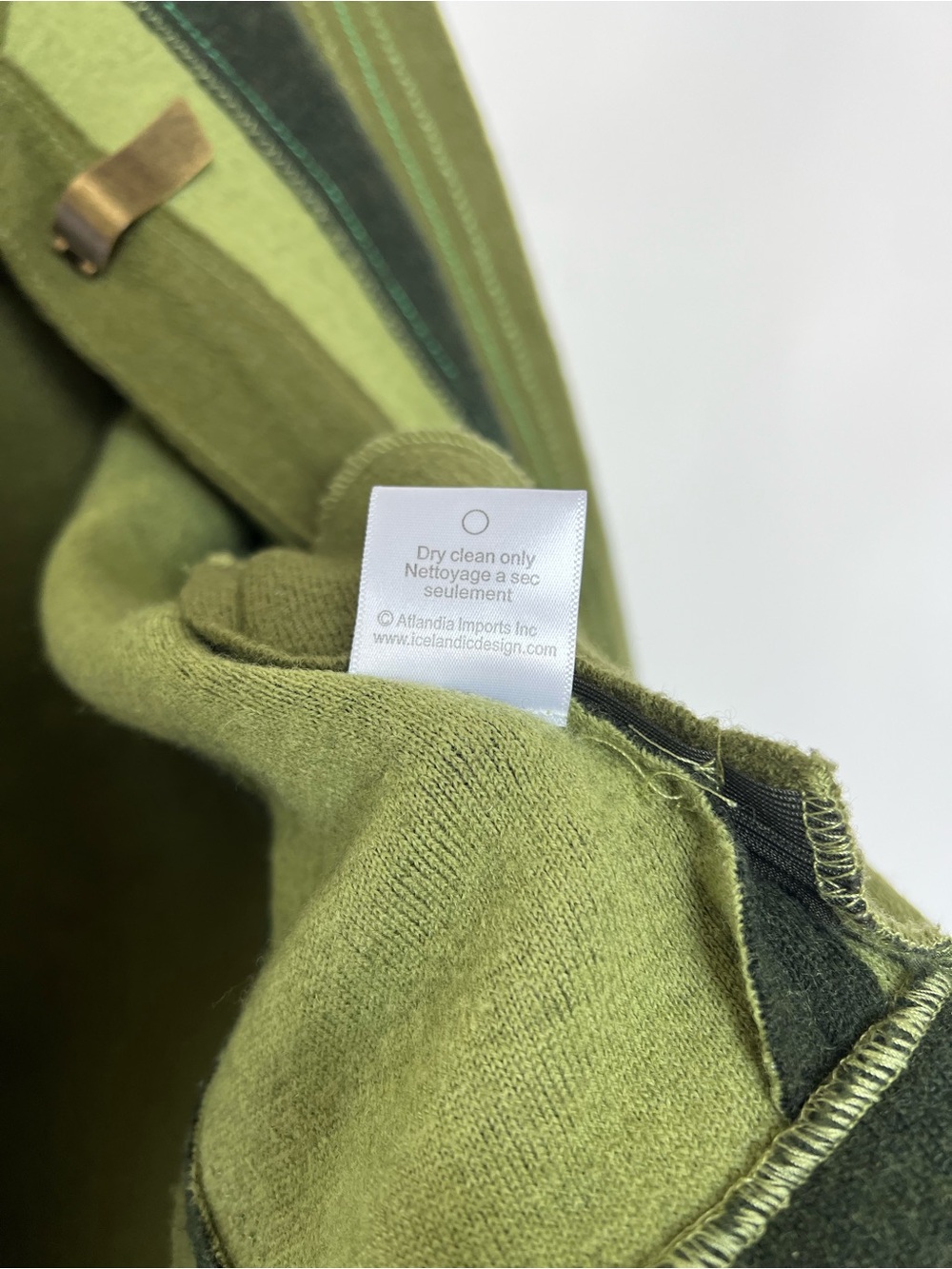 Icelandic Design 100% Wool Jacket Small Green Lagenlook Toggle Art to Wear Rare - Picture 10 of 13
